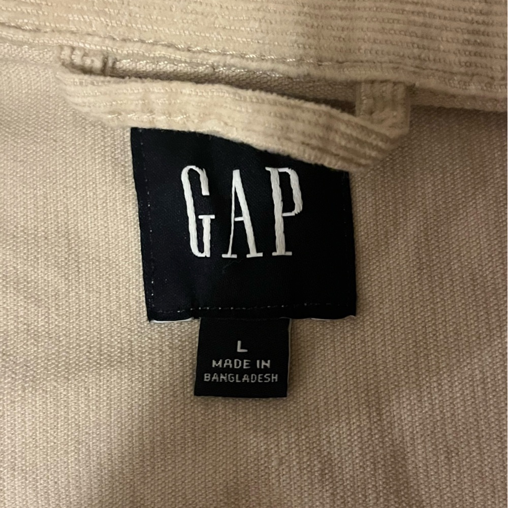 Gap Cream Corduroy jeanstyle Jacket, size Large - Picture 10 of 12